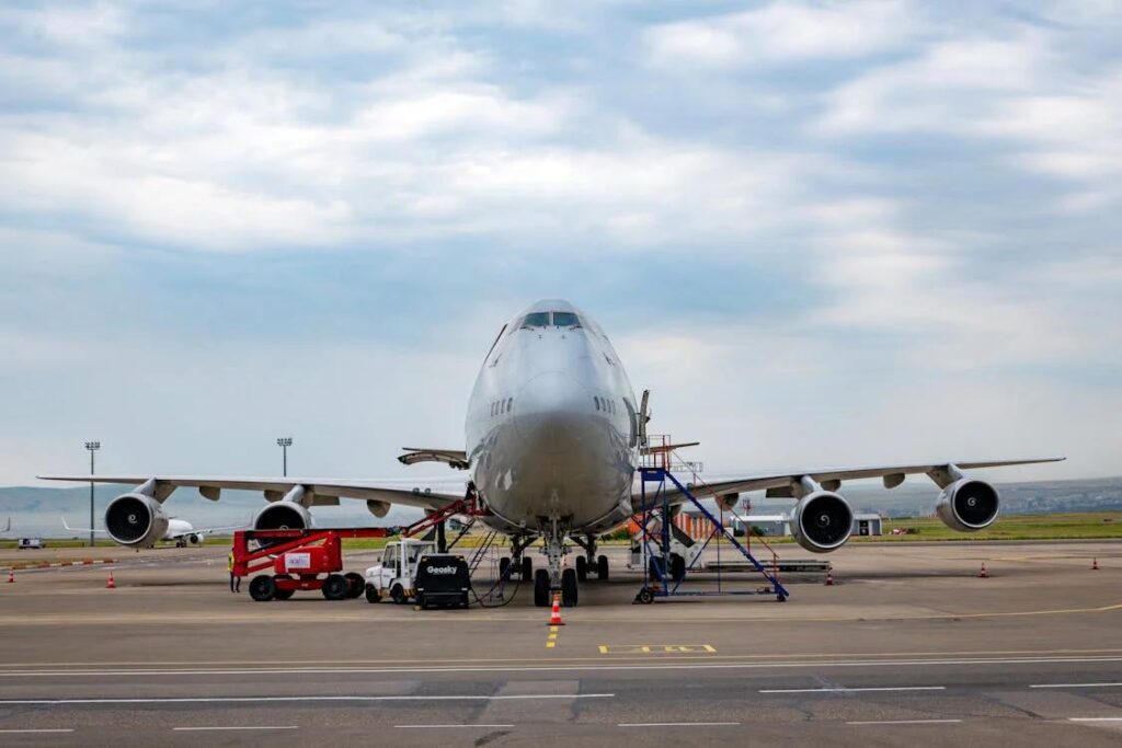 A commercial aircraft