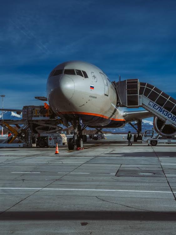 Airbus A320 parked